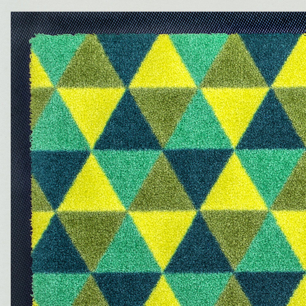 Fußmatte Dreiecke grün kaufen - verschiedene Größen - Mattenkiste