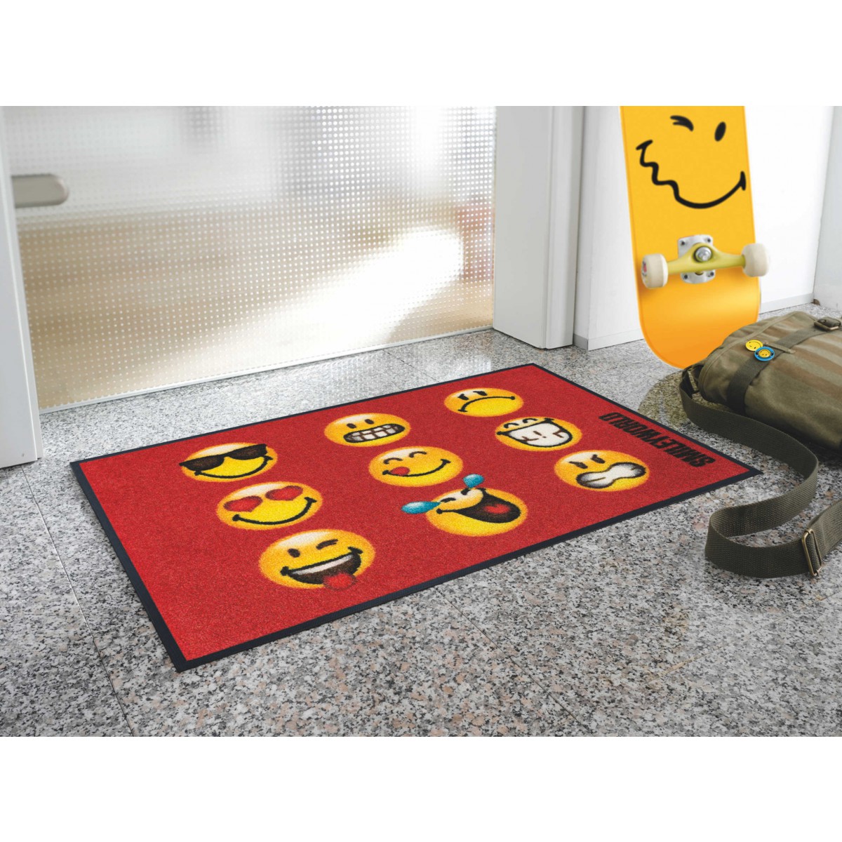 wash+dry Teppich Kinderzimmer Smiley Faces kaufen - Mattenkiste