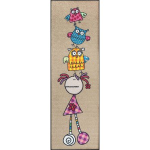 Teppich Kinderzimmer wash+dry Fulanitos Floripondia & Owls waschbar