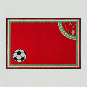 Fußmatte innen außen Fußball Augsburg rot grün weiß
