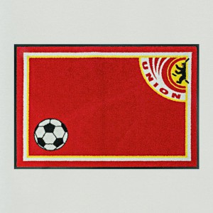 Fußmatte Fußball Berlin rot waschbar