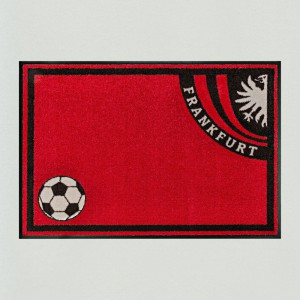 Fußmatte Fußball Frankfurt waschbar