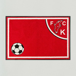 Fußmatte Fußball Köln 85x115cm mit Trittrand Sonderposten