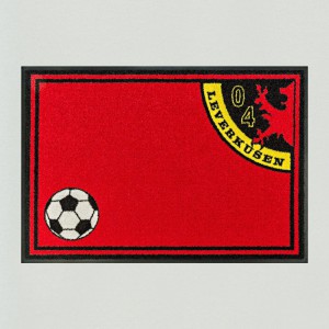 Fußball Leverkusen 85x115cm mit Trittrand Sonderposten