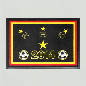 Fußmatte Fußball WM Sterne 3
