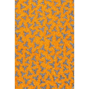 Schmutzfangmatte Fußmatte Hellorange waschbar