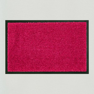 Fußmatte einfarbig fuchsia waschbar Gesamtansicht