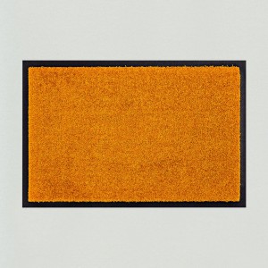 Fußmatte uni gold waschbar Gesamtansicht