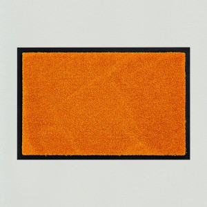 Fußmatte uni hellorange Gesamtansicht