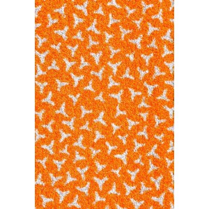 Schmutzfangmatte Fußmatte Hellorange waschbar