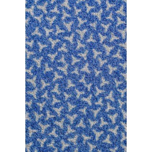 Fußmatte Schmutzfangmatte mittelblau waschbar