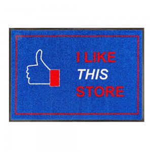 Fußmatte "I like this store" 85x115cm mit Trittrand (Restposten)
