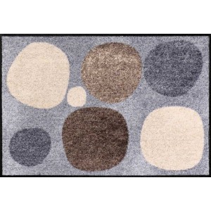 Schmutzfangmatte Broken Dots nature waschbar Salonlöwe Fußmatte