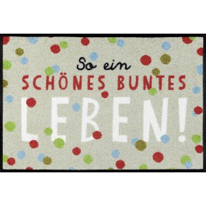 Fußmatte wash+dry Buntes Leben waschbar Detailansicht