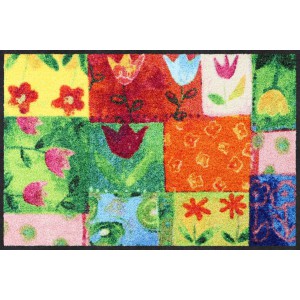 salonlöwe-fussmatte-wohnung-eingangsbereich-tulpenpatchwork-waschbar