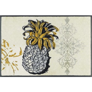 wash+dry Fußmatte Golden Pineapple waschbar Detailansicht