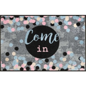 wash+dry Fußmatte Modern Confetti waschbar Detailansicht