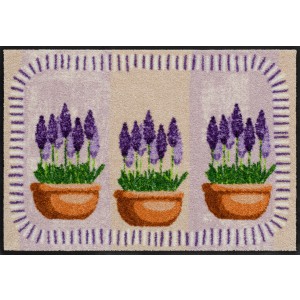 Schmutzfangmatte waschbar Salonlöwe Lavendula