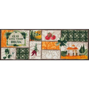 Küchenläufer Toscana Patchwork waschbar