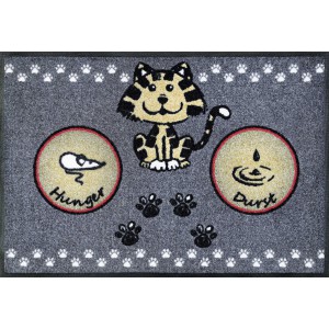 Fußmatte wash+dry Katzenmahlzeit waschbar Detailansicht