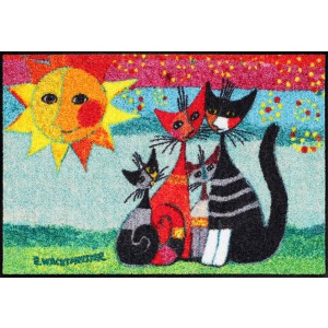 Schmutzfangmatte Rosina Wachtmeister Katzen Momenti di Felicita waschbar