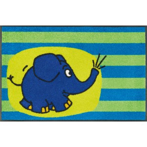 Teppich Kinderzimmer wash+dry Der Elefant waschbar Detailansicht
