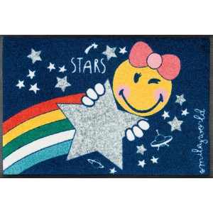 Teppich Kinderzimmer wash+dry Smiley Cosmic Girl waschbar Detailansicht