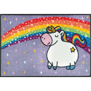 Teppich Kinderzimmer wash+dry Unicorn Rainbow waschbar Detailansicht
