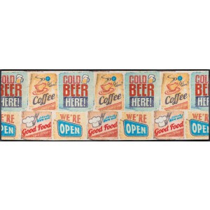 Küchenläufer Schmutzfangmatte American Diner wash+dry waschbar Ansicht