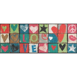 Küchenläufer Schmutzfangmatte Love Letters wash+dry waschbar Ansicht