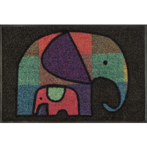 Fußmatte wash+dry Elephant Mum waschbar Detailansi