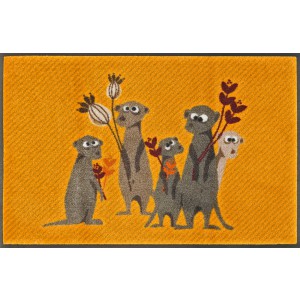 Fußmatte wash+dry Erdmännchen Pepe, Bo, Paco & Co waschbar Detailansicht