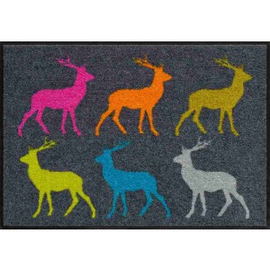 Schmutzfangmatte Crossing Deer Salonlöwe waschbar
