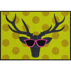 Schmutzfangmatte Funky Deer Salonlöwe waschbar