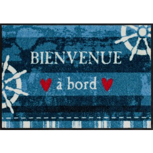 Schmutzfangmatte Salonlöwe Bienvenue a Board waschbar