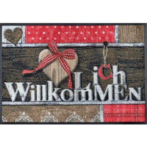 Fußmatte Cottage Chic waschbar Detailansicht