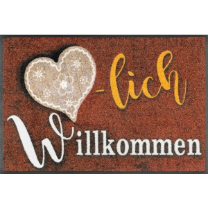 Fußmatte wash+dry Herzilein waschbar Detailansicht