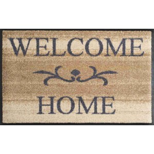 Fußmatte Welcome Home beige waschbar Detailansicht