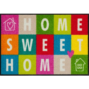 Schmutzfangmatte Salonlöwe Sweet Home Squares waschbar