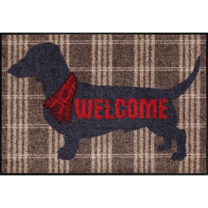 Schmutzfangmatte Salonlöwe Welcome Dog waschbar