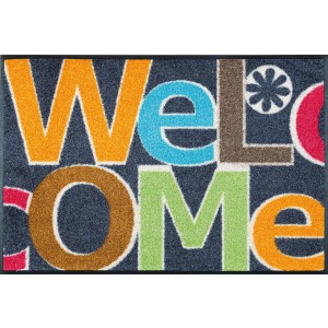 Fußmatte Welcome Letters waschbar Detailansicht