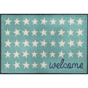 Fußmatte Welcome Stars waschbar Detailansicht