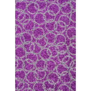 Fußmatte Schmutzfangmatte Ringe aubergine waschbar
