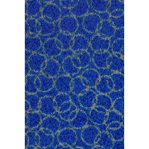 Schmutzfangmatte Fußmatte Ringe royalblau waschbar