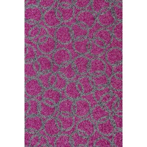 Fußmatte Schmutzfangmatte Ringe violett waschbar